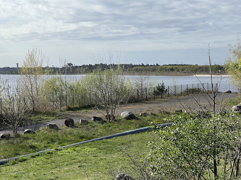 Der Cottbuser Ostsee, Frühjar 2024, ohne Bebauung